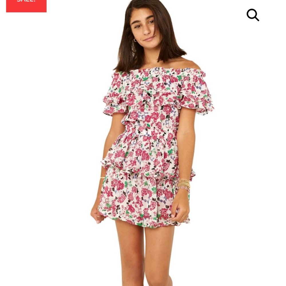 MISA Los Angeles Chiffon Rose Isa Dress Girls Size 16